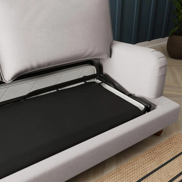 Beatrice Flatweave Grey 3 Seater Double Sofa Bed 3 Beatrice Flatweave Grey 3 Seater Double Sofa Bed - Image 3