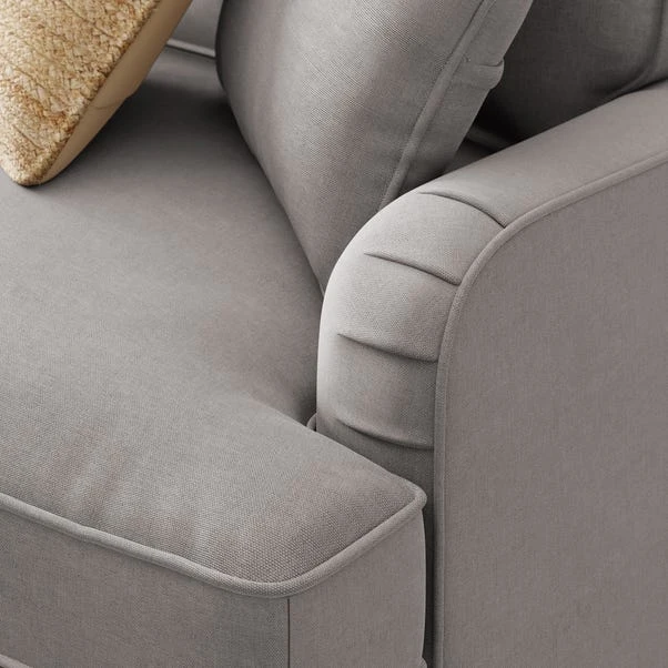 Beatrice Flatweave Grey 3 Seater Double Sofa Bed 4 Beatrice Flatweave Grey 3 Seater Double Sofa Bed - Image 4