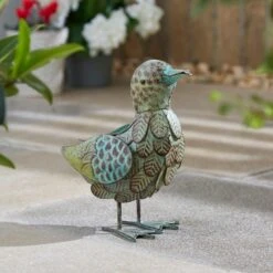 Iron Duckling Sculpture