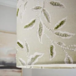 Green Leaf Embroidered Lamp Shade -ELEND SHOP 30866836 alt04