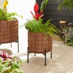 Amazonia Rattan Plant Stand