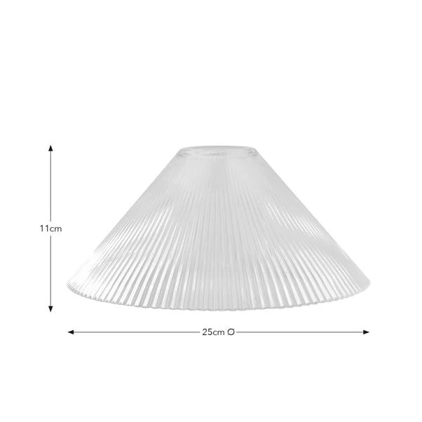 Ezra Conical Glass Easy Fit Pendant Shade 5 Ezra Conical Glass Easy Fit Pendant Shade - Image 5