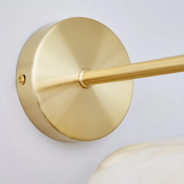 Lacey Alabaster Glass Wall Light 4 Lacey Alabaster Glass Wall Light - Image 4