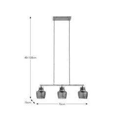 Auburn 3 Light Diner Ceiling Light -ELEND SHOP 30868912 alt08