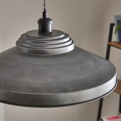 Spun Metal Easy Fit Pendant Shade 8 Spun Metal Easy Fit Pendant Shade -ELEND SHOP 30869130 alt03