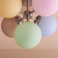 Swirl 5 Light Semi Flush Ceiling Light -ELEND SHOP 30869676 alt03