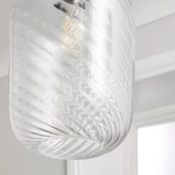 Elodie Ribbed Glass Easy Fit Pendant Shade 7 Elodie Ribbed Glass Easy Fit Pendant Shade -ELEND SHOP 30870134 alt02