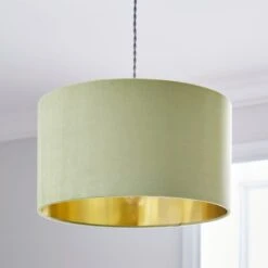 Nesa Velvet Drum Lamp Shade -ELEND SHOP 30870737