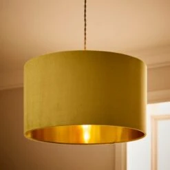 Nesa Velvet Drum Lamp Shade -ELEND SHOP 30870737 alt01