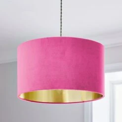 Nesa Velvet Drum Lamp Shade -ELEND SHOP 30870738