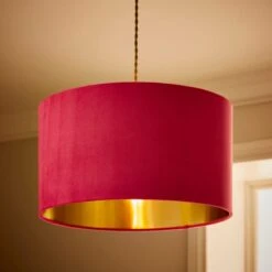 Nesa Velvet Drum Lamp Shade -ELEND SHOP 30870738 alt01