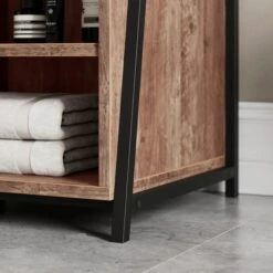 Fulton Bathroom Storage Cabinet, Pine Effect -ELEND SHOP 30873181 alt03