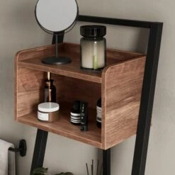 Fulton Bathroom Ladder Shelf, Pine Effect -ELEND SHOP 30873186 alt05