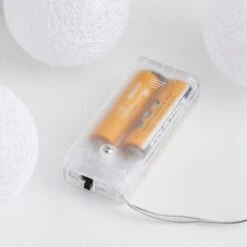 Fabric Ball 10 LED String Lights 6 Fabric Ball 10 LED String Lights -ELEND SHOP 30873994 alt03