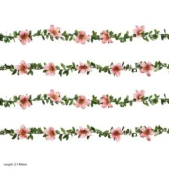 Green Leaf & Flower 20 LED String Lights -ELEND SHOP 30873998 alt09