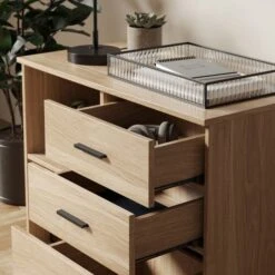 Edison Storage Cabinet, Oak Effect 8 Edison Storage Cabinet, Oak Effect -ELEND SHOP 30876388 alt02