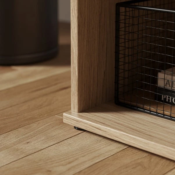 Edison Storage Cabinet, Oak Effect 5 Edison Storage Cabinet, Oak Effect - Image 5