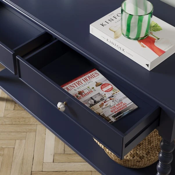 Pippin Console Table, Navy 4 Pippin Console Table, Navy - Image 4