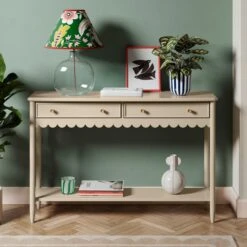 Remi Scalloped Console Table -ELEND SHOP 30876542