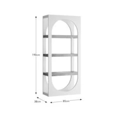 Albourne Tall Bookcase, Oak Effect -ELEND SHOP 30877183 alt09