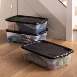 Strata Curve Set Of 3 Storage Box With Lids