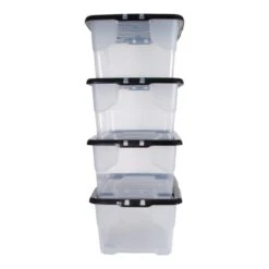 Set Of 4 Strata 42L Curve Storage Box With Lids -ELEND SHOP 30879160 alt03