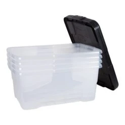 Set Of 4 Strata 42L Curve Storage Box With Lids -ELEND SHOP 30879160 alt04