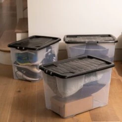 Strata Curve Set Of 3 Storage Box With Lids -ELEND SHOP 30879311