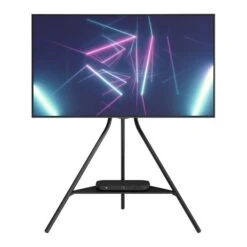 Tiga Black Metal Tripod TV Unit For TVs Up To 65" -ELEND SHOP 30879513 alt03