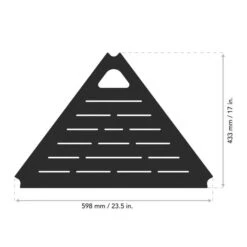 Tiga Black Metal Tripod TV Unit For TVs Up To 65" -ELEND SHOP 30879513 alt06