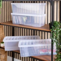 Wham Crystal Set Of 4 Shelf Boxes & Lids -ELEND SHOP 30880212