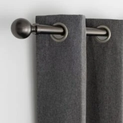 Ashton Fixed Metal Eyelet Curtain Pole 36 Ashton Fixed Metal Eyelet Curtain Pole -ELEND SHOP 30883315 alt02