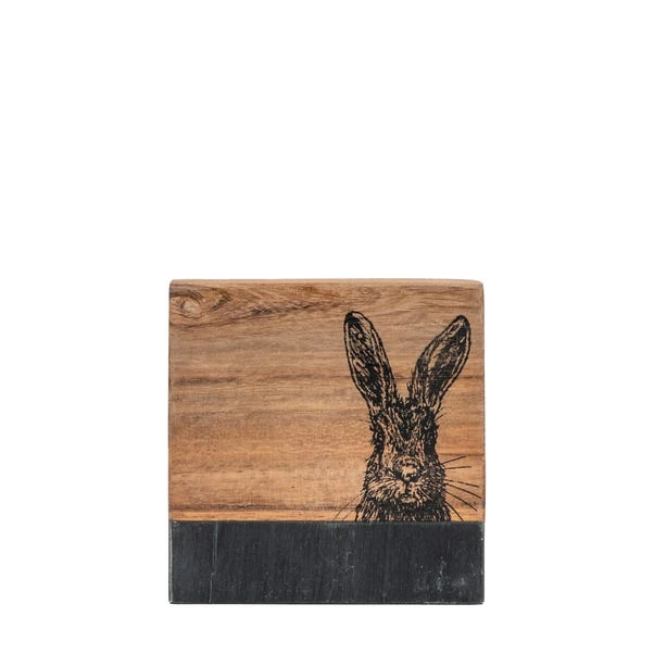 Set Of 4 Marble Hare Coasters 4 Set Of 4 Marble Hare Coasters - Image 4