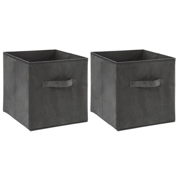 Mix And Modul Set Of 2 Velvet Cube Storage Boxes 1 Mix And Modul Set Of 2 Velvet Cube Storage Boxes