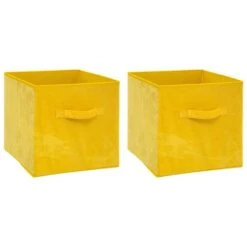Mix And Modul Set Of 2 Velvet Cube Storage Boxes 18 Mix And Modul Set Of 2 Velvet Cube Storage Boxes -ELEND SHOP 30885514