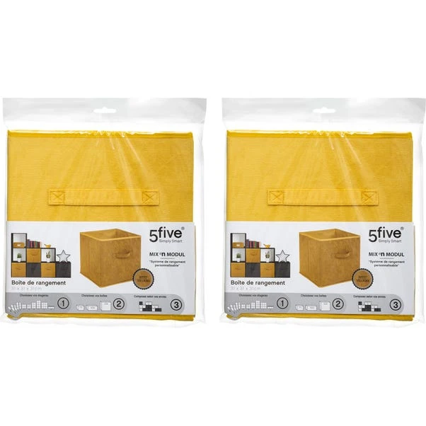 Mix And Modul Set Of 2 Velvet Cube Storage Boxes 9 Mix And Modul Set Of 2 Velvet Cube Storage Boxes - Image 9