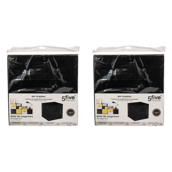 Mix And Modul Set Of 2 Velvet Cube Storage Boxes 6 Mix And Modul Set Of 2 Velvet Cube Storage Boxes - Image 6