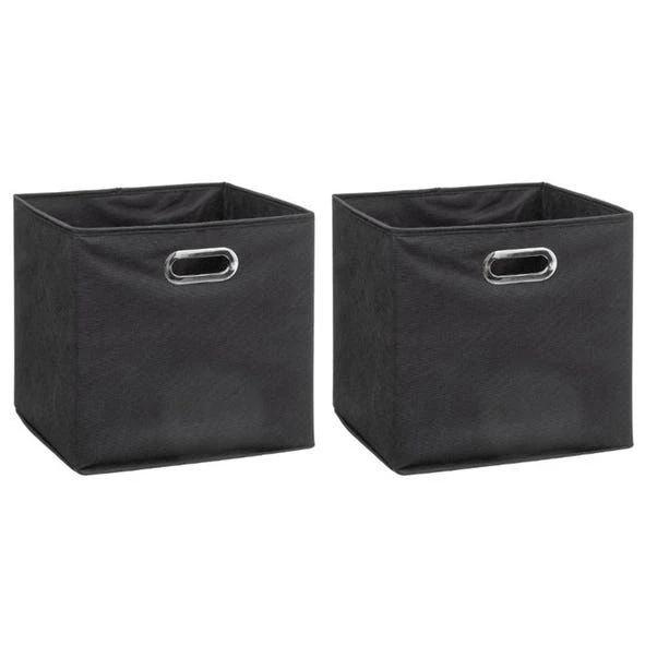 Mix And Modul Set Of 2 Linen Effect Cube Storage Boxes 10 Mix And Modul Set Of 2 Linen Effect Cube Storage Boxes - Image 10