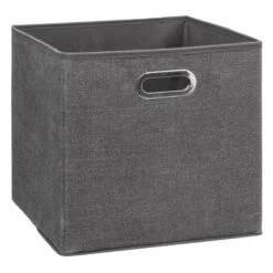 Mix And Modul Set Of 2 Linen Effect Cube Storage Boxes 32 Mix And Modul Set Of 2 Linen Effect Cube Storage Boxes -ELEND SHOP 30885519 alt02