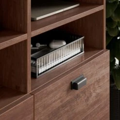 Fulton Office Storage Cabinet, Pine -ELEND SHOP 30885901 alt02