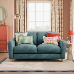Hattie Tonal Plush Chenille 2 Seater Sofa