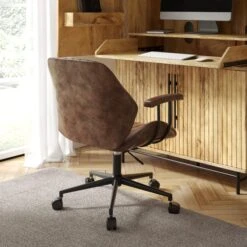 Clement Faux Leather Office Chair -ELEND SHOP 30886352 alt01