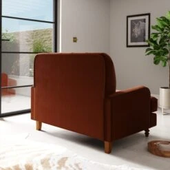 Beatrice Buttoned Velvet Snuggle Chair 39 Beatrice Buttoned Velvet Snuggle Chair -ELEND SHOP 30887232 alt03