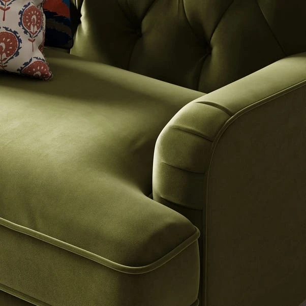 Beatrice Buttoned Velvet Snuggle Chair 10 Beatrice Buttoned Velvet Snuggle Chair - Image 10