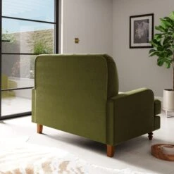 Beatrice Buttoned Velvet Snuggle Chair 31 Beatrice Buttoned Velvet Snuggle Chair -ELEND SHOP 30887233 alt03