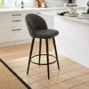 Astrid Bar Stool, Faux Leather