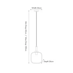 Florence Metal And Glass Pendant Light -ELEND SHOP 30889346 alt04