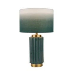 Lushan Scalloped Ceramic Table Lamp -ELEND SHOP 30889357 alt03