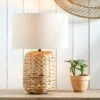 Zadi Plaited Tall Water Hyacinth Table Lamp