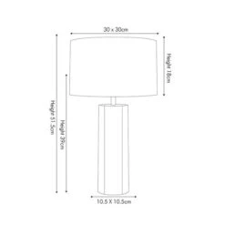 Venetia Green Marble And Gold Tall Table Lamp -ELEND SHOP 30889372 alt04